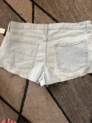 No Boundaries Light Blue Distressed Jean Shorts thumbnail 8
