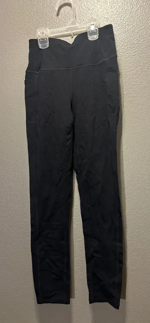Skechers GO WALK High Waisted Leggings Womens Small S Black Active Side Pockets thumbnail 1