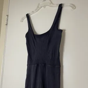 Free People Fp Movement Good Karma jumpsuit in black wash XS thumbnail 3