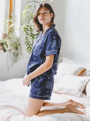 Printfresh Eyes of the World Pajamas Short Sleep Set L thumbnail 2