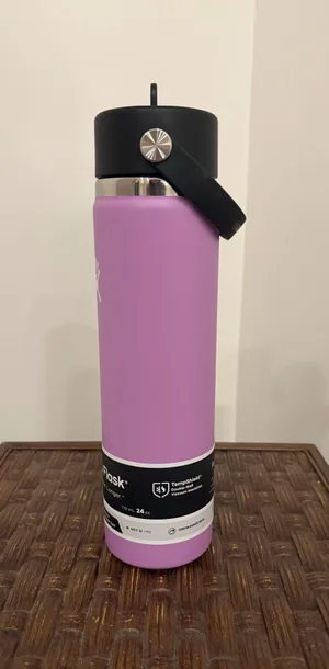 New Hydro Flask Bottle 24oz Purple thumbnail 3