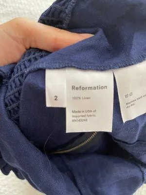 Reformation Blue Dress thumbnail 3