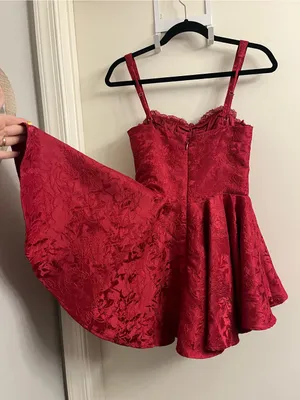 Babyboo Emelie Playsuit Mini Dress in Red Size Small thumbnail 7