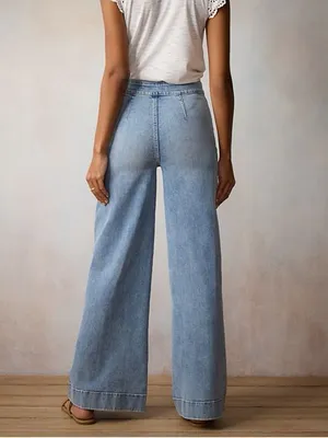 Women's LC Lauren Conrad Super High-Rise Palazzo Jeans thumbnail 2