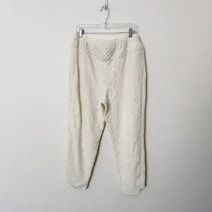 [Anthropologie] Saturday Sunday Cream Quilted Lace Jogger Pants NWT Sz Medium M thumbnail 3
