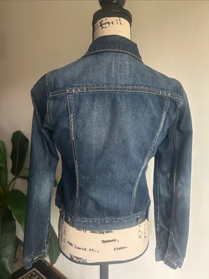 GAP 1969 Distressed Denim Jacket Size XS thumbnail 8
