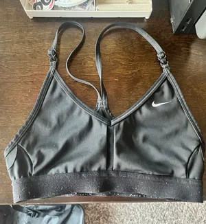 Black Nike Sports Bra Dri-Fit thumbnail 1