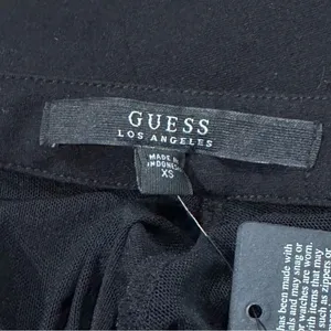 NEW Guess Mesh Long Sleeve Black Mock Neck Romper Women’s XS thumbnail 5