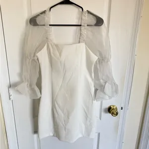 Amanda Uprichard NEW Tia Puff Sleeve Dress thumbnail 3