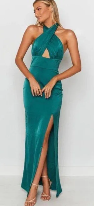 Beginning Boutique Higher Love Formal Dress Peacock thumbnail 1