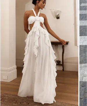 Santiago cut out Dress selfie Leslie thumbnail 2