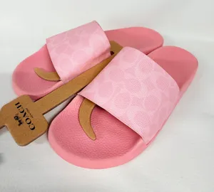 New Coach women Udele Sport Slide Signature Canvas CAR28 Powder Pink US 11 thumbnail 1