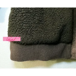 Athleta Tugga Coat Aspen Olive Long Edgy Sherpa Shearling Fuzzy Teddy Jacket XS thumbnail 6