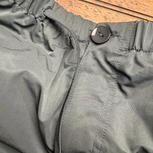 EGO Black Cargo‎ Pants Elastic Waist Drawstring Hem Wide Leg Womens Size 2 thumbnail 4