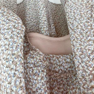 Sienna Sky Cottagecore Romantic Dusty Pink Floral Puff Sleeve Summer Dress M Boho Whimsical thumbnail 8