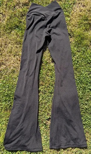 Aerie Black Yoga Pants Flare Leggings XS thumbnail 3