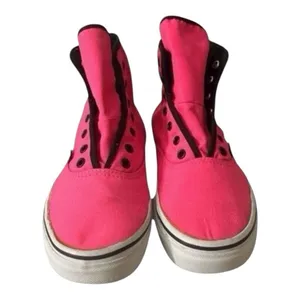 Vans Off The Wall Hot Pink High Top Skateboard Shoes Women Size 6.5 Men Size 5 thumbnail 3