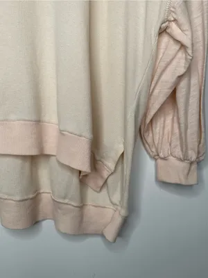 We The Free People Feelin’ It Soft Peach Pullover Top Shirt Extra Small XS thumbnail 4
