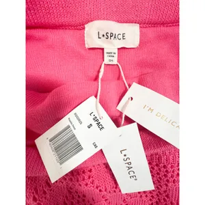 L*SPACE Rosalia Pink Crochet Strapless Maxi Dress S NWT thumbnail 4