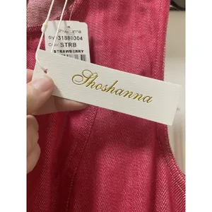 Shoshanna Cora Dress Womens 4 Strawberry Sleeveless Midi A-Line Pockets NWT USA thumbnail 4