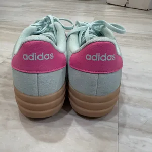 Adidas VL Court 3.0 Platform Sneakers Almost Blue Pink Gum ID6281 Womens 11 thumbnail 3