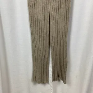Free People Beach Tan Imogene Sweater Pants Sz.S thumbnail 6