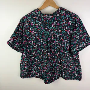 Kate Spade Floral Pajama Set Size XL Multicolor‎ Lounge Comfy Preppy Colorful thumbnail 3