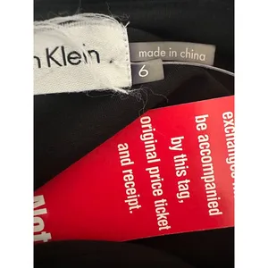 Calvin Klein Size‎ 6 Black Formal Surplice Maxi Dress Sequin Waist Faux Wrap thumbnail 7