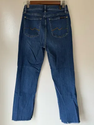 7 For All Mankind Cropped Blue Jeans (27) thumbnail 2