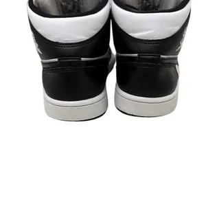 Nike Air Jordan 1 Mid 'Panda' Black White Sneakers Size Women's 8.5 thumbnail 4