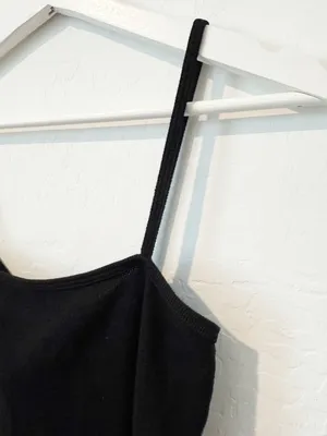 Sen Odair Tank Top Size Medium Black Square Neck Stretch‎ Downtown Girl Capsule thumbnail 4