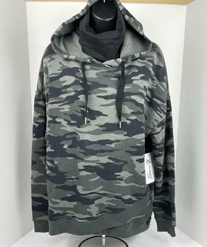 Seven7 Women Forest Camo Masked Hoodie NWT Size XL thumbnail 7