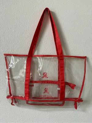 St. Regis Bora Bora Beach Bag Clear PVC Large Tote Coastal Luxury thumbnail 1