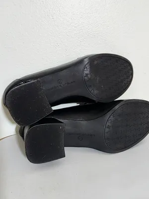 Adrienne Vittadini Womens Sabre Black Block Heel Shoes Size 7.5 thumbnail 7