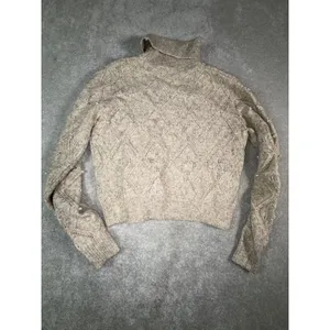 broadway 33 pearl embellished sweater wool blend Medium Turtle Neck thumbnail 11