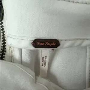 Free People white denim mini skirt, size 4 🖤 thumbnail 5