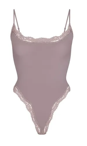 SKIMS (G1) Fit Everybody Lace Cami thong Bodysuit | Zinc Multi | Size 2X thumbnail 1