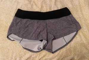 Grey Lululemon speed up shorts  thumbnail 1