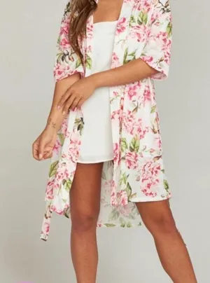 Show Me Your MuMu Womens Brie Robe Garden Of Bloom OS Floral Lightweight thumbnail 1