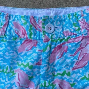 Lilly Pulitzer Lobstah Roll Callahan Shorts Womens 0 Green Pink White thumbnail 2