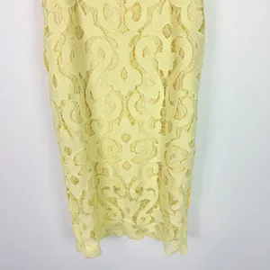 Bardot Lina Lace Sheath Dress Sleeveless Yellow Size 6 Small S EUC thumbnail 4