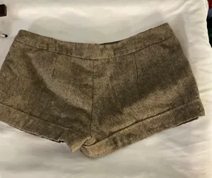 Vintage Women’s Brown Tweed Lined Shorts Spring No Size/Care Tag thumbnail 5
