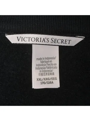 Victoria's Secret Womens XXL Black Quarter Zip Fleece Pullover Sweatshirt 2XL thumbnail 10