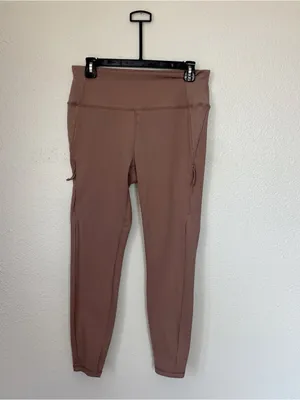 Avalanche Solid Dusty Pink Leggings thumbnail 8
