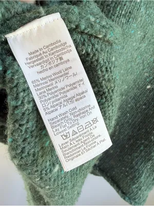 J. Crew Ribbed Turtleneck Donegal Wool Blend Sweater Forest S thumbnail 9