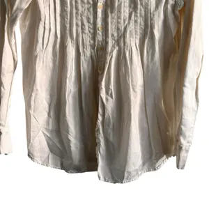 Cp Shades Shirt S Pleated Silk Cotton Blend White Button Down USA Minimalist thumbnail 7