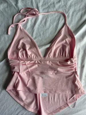 light pink garage halter top nwt thumbnail 2