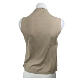 Abercrombie & Fitch Paloma Women's Beige Draped Sleeveless Mock Neck Tank Top XS thumbnail 4