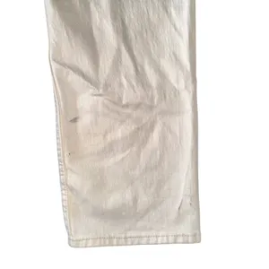 Abercrombie & Fitch Curve‎ Love Ankle Straight Jeans Womens 28 Short Cream NWT thumbnail 4