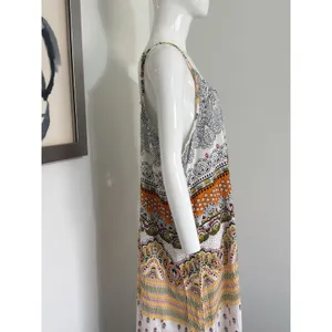 Riviera Sun Women's Maxi Dress Spaghetti Strap Sundress Summer Boho Beach NWT 2X thumbnail 6